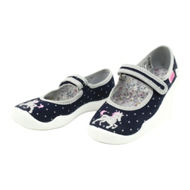 Dětská obuv Befado 114X414 námořnická modrá šedá 3