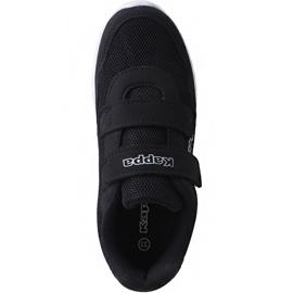 Dětské boty Kappa Cracker II K Black and White 260647K 1110 bílý černý 1