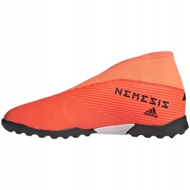 Kopačky Adidas Nemeziz 19.3 Ll Tf Jr EH0489 vícebarevný pomerančový 2