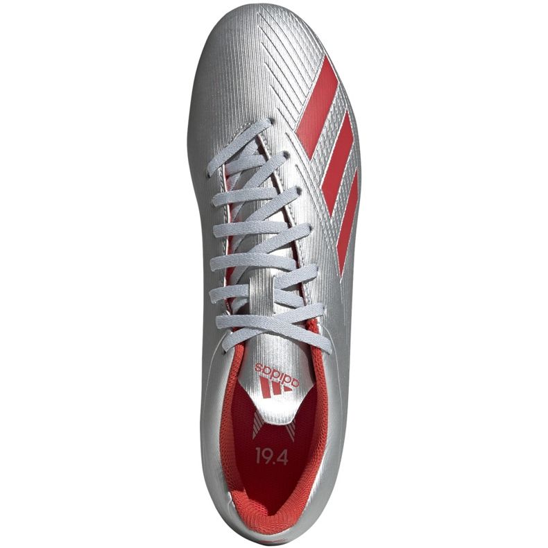 Kopačky adidas X 19.4 FxG stříbrné F35379 stříbrný 3