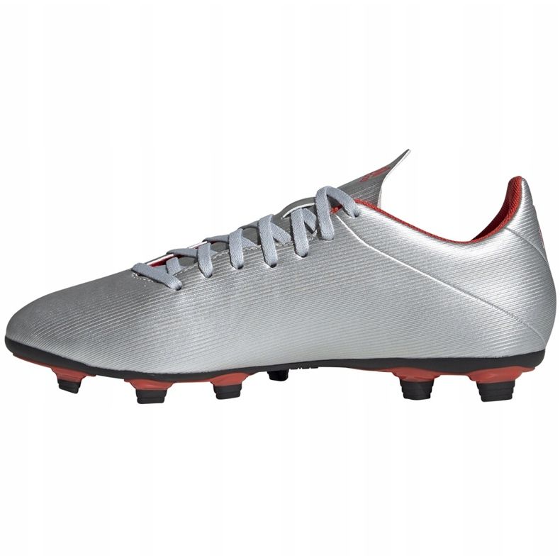 Kopačky adidas X 19.4 FxG stříbrné F35379 stříbro 5
