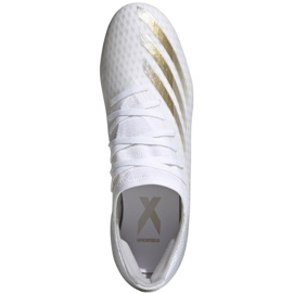 Kopačky Adidas X Ghosted.3 Mg M FW3543 bílá, zlatá zlatý 1