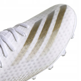 Kopačky Adidas X Ghosted.3 Mg M FW3543 bílá, zlatá zlatý 2