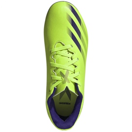 Kopačky Adidas X Ghosted.4 FxG Jr EG8220 zelený zelený 1