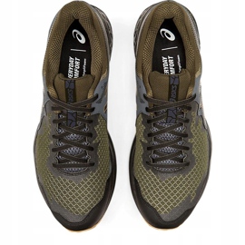 Pánské běžecké boty Asics Gel Sonoma 4 olivově černé 1011A177 300 černá vícebarevný zelená 1