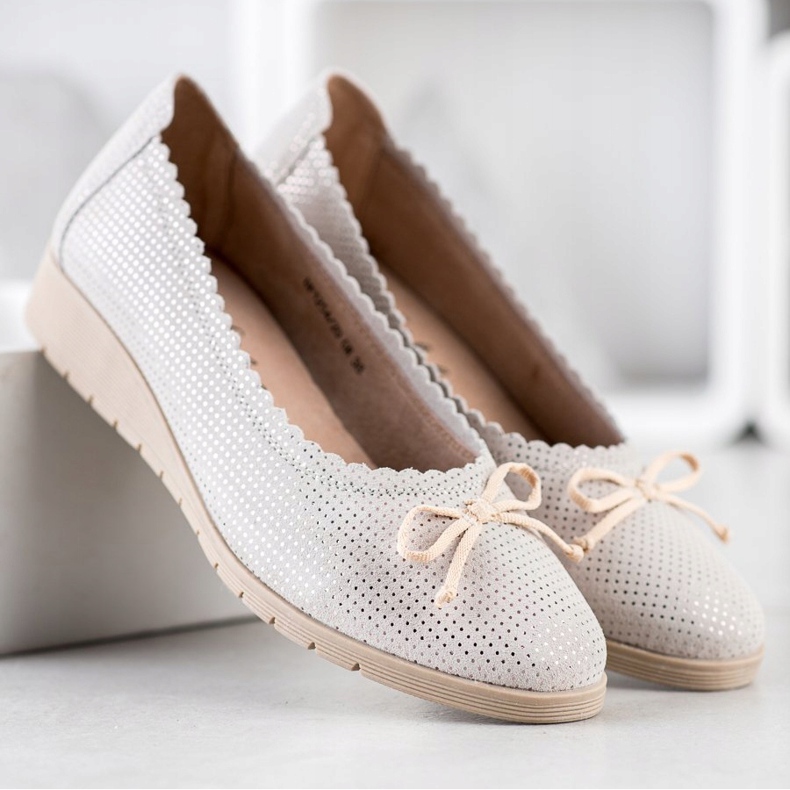 Filippo Elegantní kožené balerínky vícebarevný 2