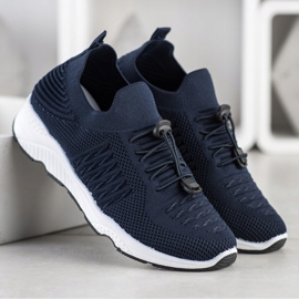 Goodin Pohodlná sportovní obuv námořnická modrá 2