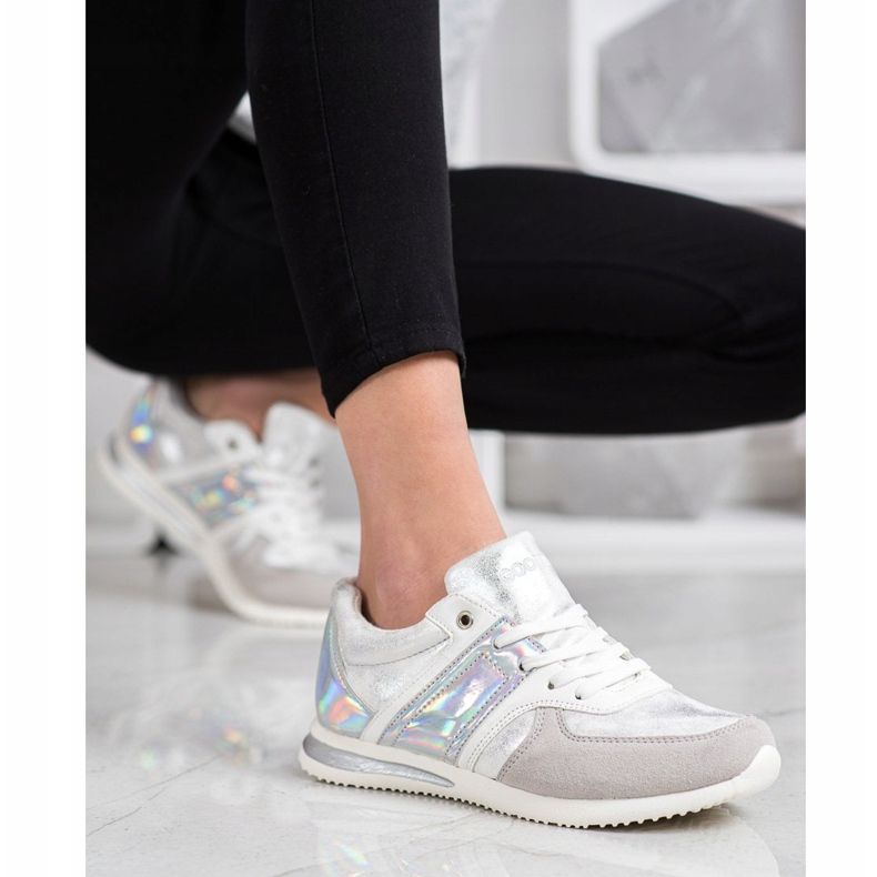 Goodin Stylové sportovní boty bílý stříbrný šedá 1 Goodin Stylové sportovní boty bílý stříbrný šedá 1