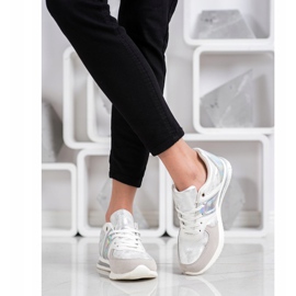 Goodin Stylové sportovní boty bílý stříbrný šedá 2 Goodin Stylové sportovní boty bílý stříbrný šedá 2