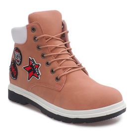 Zateplené kozačky SJ1679-6 růžové bílý růžový 2 Zateplené kozačky SJ1679-6 růžové bílý růžový 2