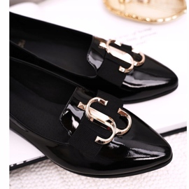 Dámské mokasíny Lordsy Patent Leather Black Nicole 2588 černý 1