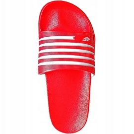 Dámské pantofle 4F červené H4Z19 KLD001 62S bílý červený 2