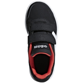 Dětské boty Adidas Hoops 2.0 Cmf C černo-červeno-bílé B75960 bílý černý 1