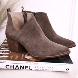 Nicole Dámské boty s vyříznutým semišovým hnědou Lawrence hnědý 1