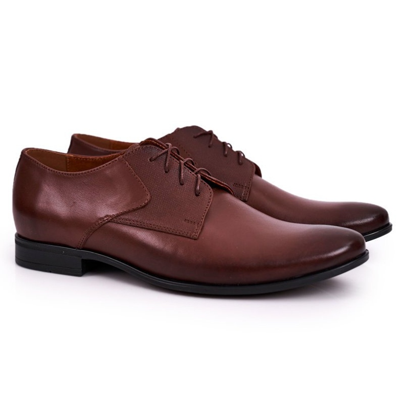 Bednarek Polish Shoes Pánské kožené boty Bednarek Brown hnědý 2