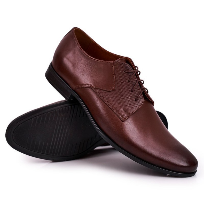 Bednarek Polish Shoes Pánské kožené boty Bednarek Brown hnědý 1