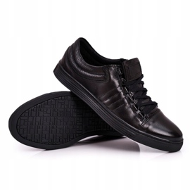 Bednarek Polish Shoes Pánské kožené tenisky Brogues Bednarek černé černý 2
