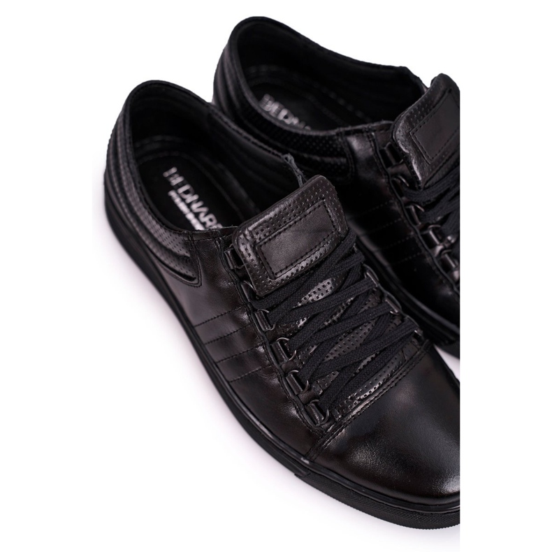 Bednarek Polish Shoes Pánské kožené tenisky Brogues Bednarek černé černý 1