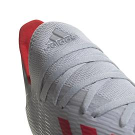 Kopačky adidas X 19.3 Fg stříbrné F35382 vícebarevný stříbro 1