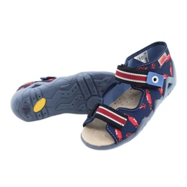 Befado žluté dětské boty 350P018 červené námořnická modrá 8