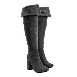 Šedé, izolované boty s měkkým infračerveným svrškem šedá 1