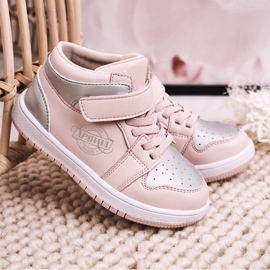 Apawwa Dětské sportovní boty Pink Silver Madison růžový stříbro 2