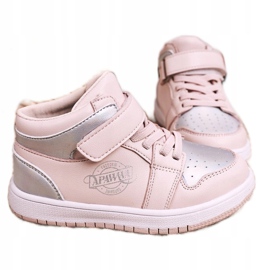 Apawwa Dětské sportovní boty Pink Silver Madison růžový stříbrný 4