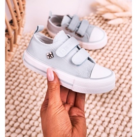 Dětské nízké tenisky se suchým zipem Big Star HH374100 Blue modrý 1 Dětské nízké tenisky se suchým zipem Big Star HH374100 Blue modrý 1