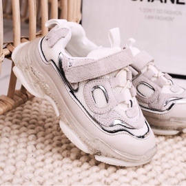 Apawwa Dětské sportovní boty Tenisky s průhlednou podrážkou, bílá Bailey bílý 1