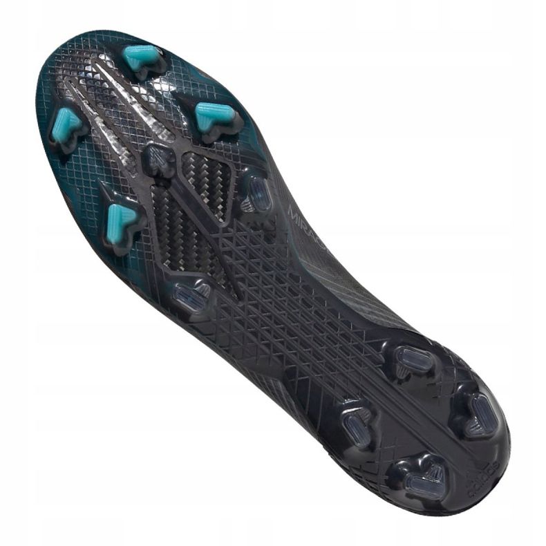 Kopačky Adidas X Ghosted + M Fg EG8246 vícebarevný šedá 1