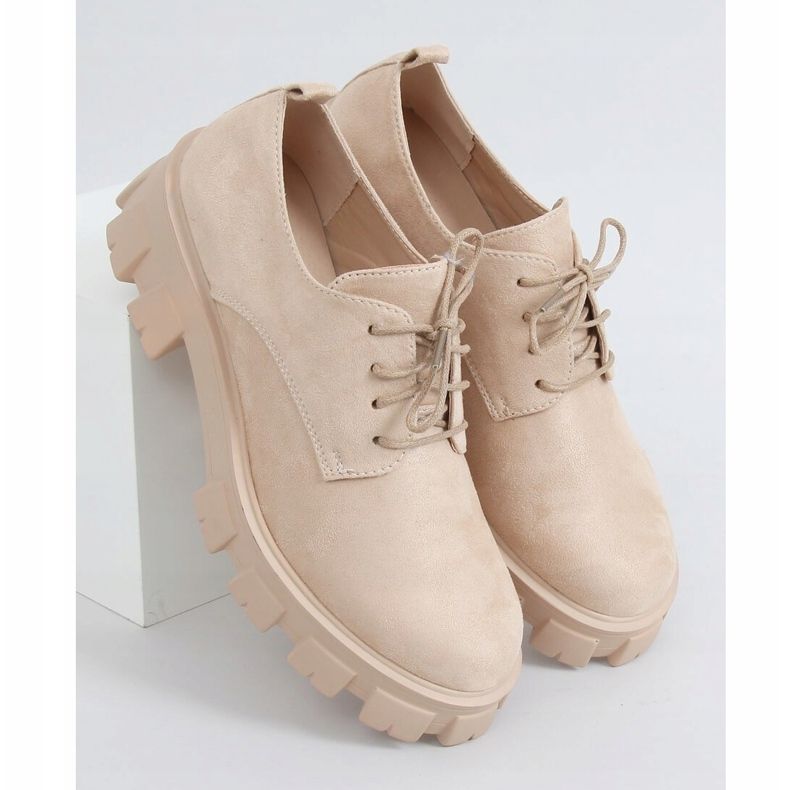 Mokasíny NC1120 béžové s vysokou podrážkou béžový 1