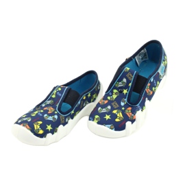 Dětské boty Befado 290X215 námořnická modrá modrý šedá žlutá 2