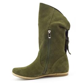 Olivier Elena Green prolamované boty zelený 2