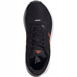 Dětské boty Adidas Runfalcon 2.0 K černé a oranžové FY9500 černý pomerančový 1