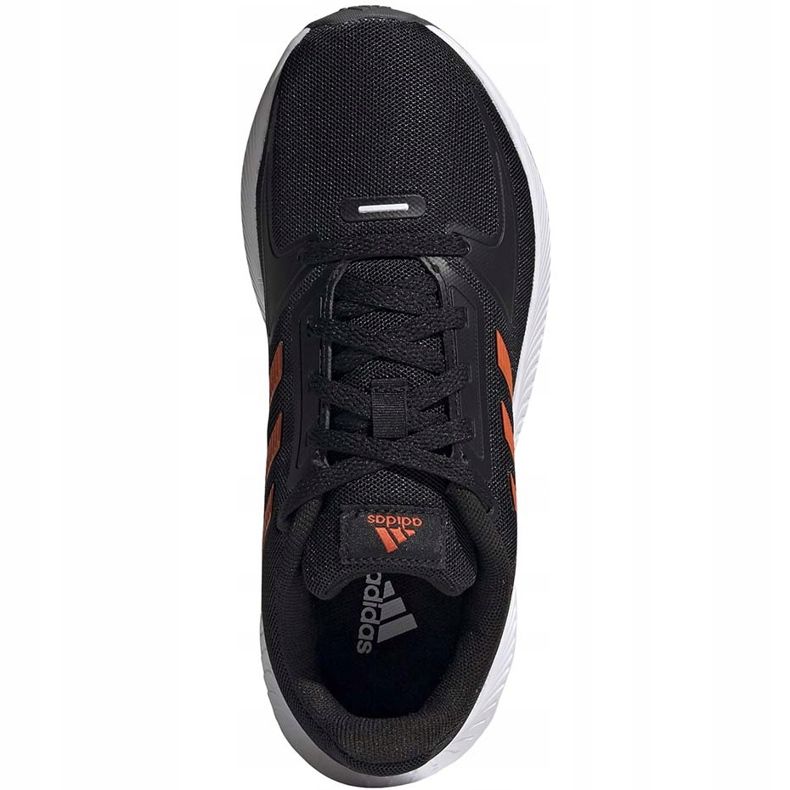 Dětské boty Adidas Runfalcon 2.0 K černé a oranžové FY9500 černý pomerančový 1