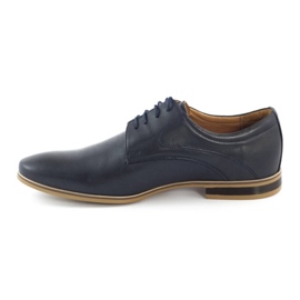 Pánské společenské boty 579 navy blue námořnická modrá 1