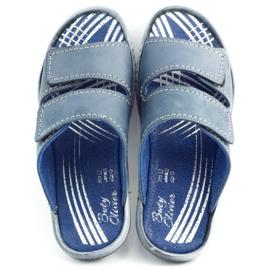 Pánské pantofle 048 Blue námořnická modř 1
