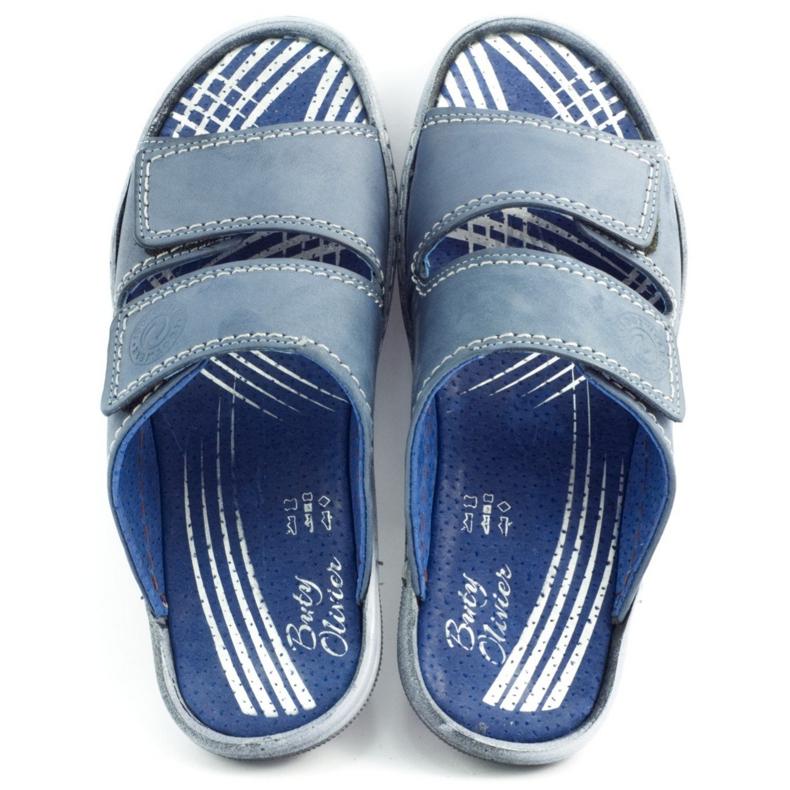 Pánské pantofle 048 Blue námořnická modř 1