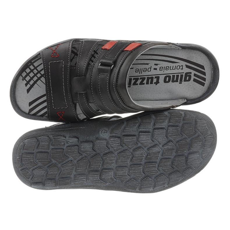 324 černé pánské pantofle černý 1