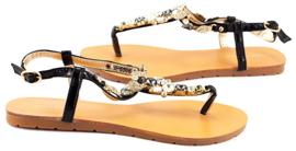 Černé sandály 6506 pro ženy černý 1