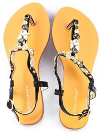 Černé sandály 6506 pro ženy černý 2