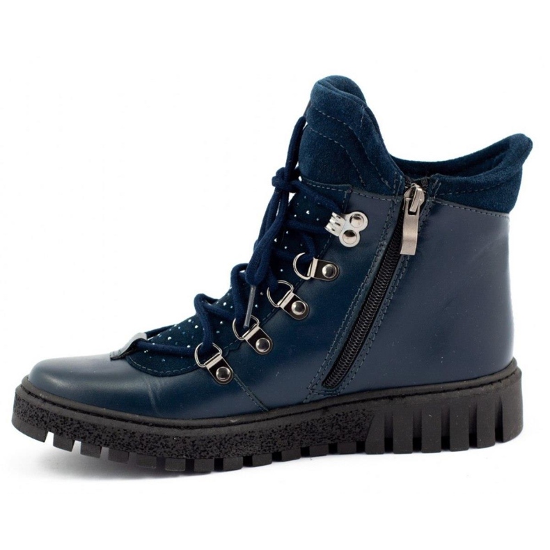 Dolce Pietro Dámské kozačky 2055 navy blue námořnická modř 1