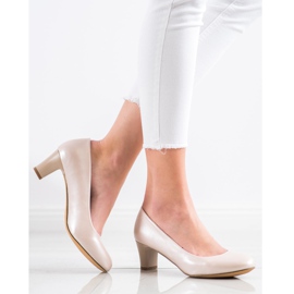 Evento Lesklá béžová čerpadla béžový 1