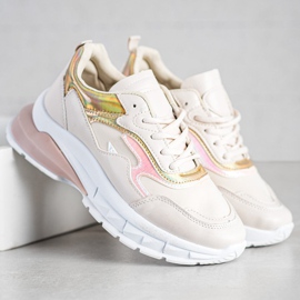 Sweet Shoes Stylové béžové tenisky béžový 2