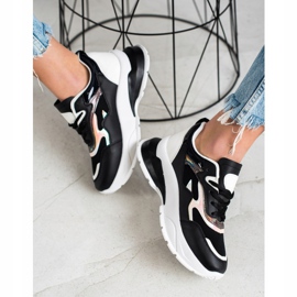 Sweet Shoes Stylové černé tenisky černá 1