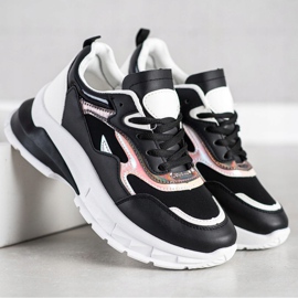 Sweet Shoes Stylové černé tenisky černá 2