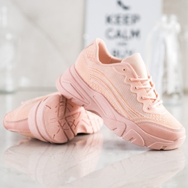 SHELOVET Práškové tenisky růžový 1