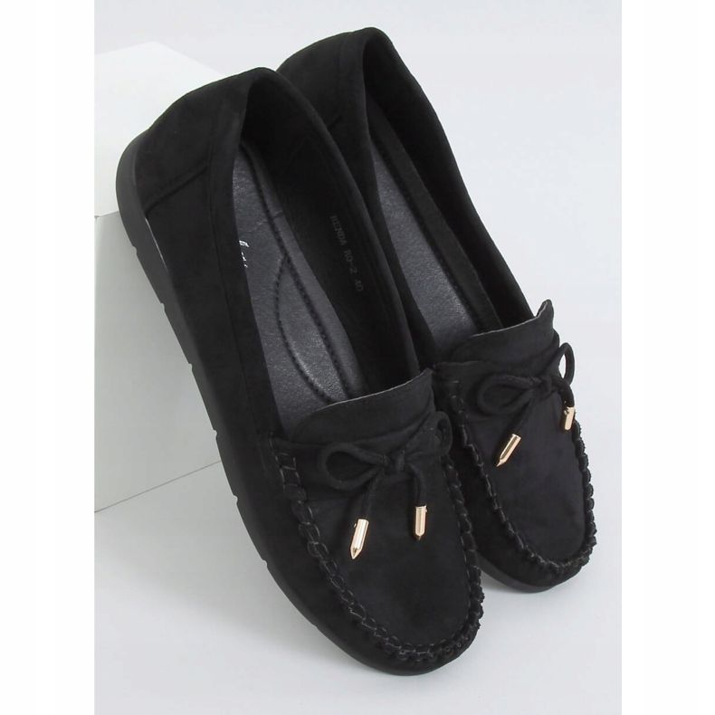 Černé dámské mokasíny RQ-2 Black černý 1