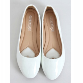 Bíle lakované balerínky 9988-60 White bílý 1