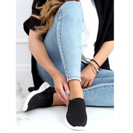 Černé sportovní boty s ponožkami 9862 Black černý 1